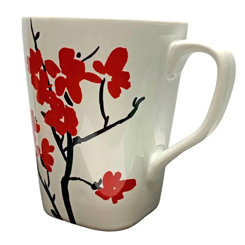 Lot‎ of 2 Coventry Makayla Fine Porcelain Japanese Cherry Blossom Pattern Mugs